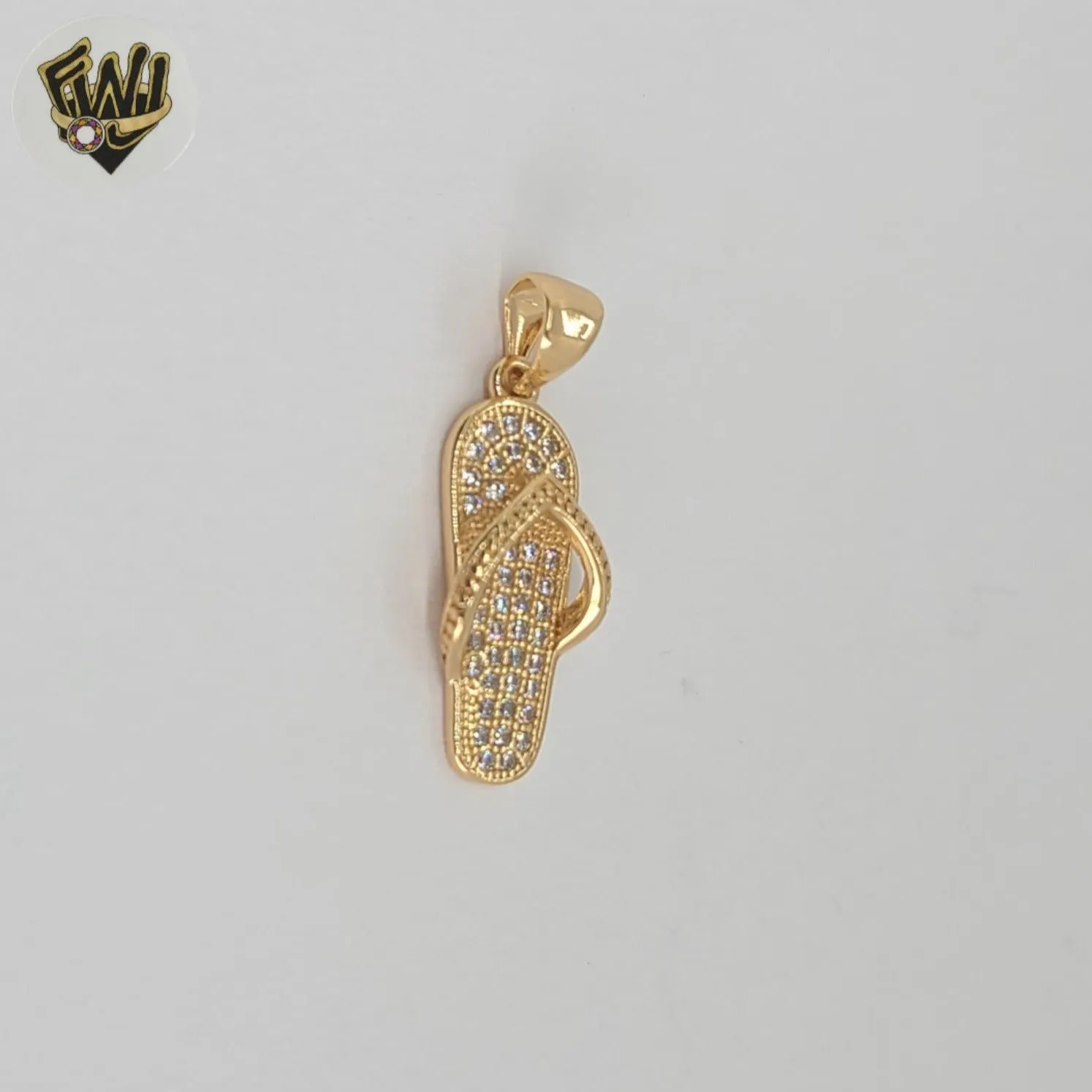 (1-2308-2) Gold Laminate -Sandal Pendants - BGO