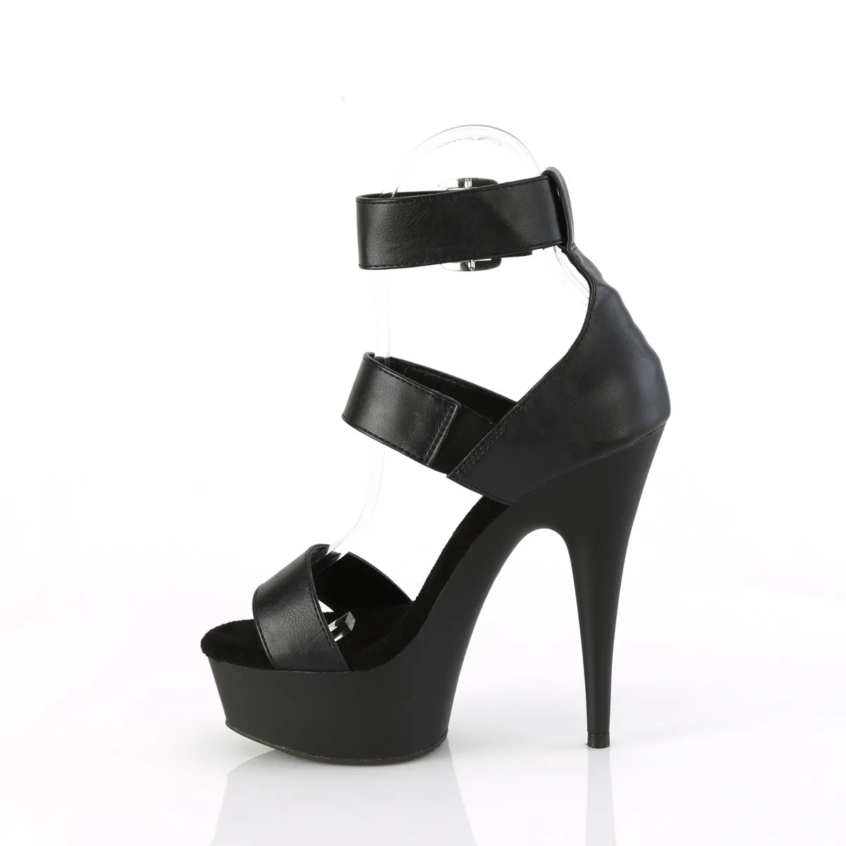 6 Inch Heel DELIGHT-629 Black Pu