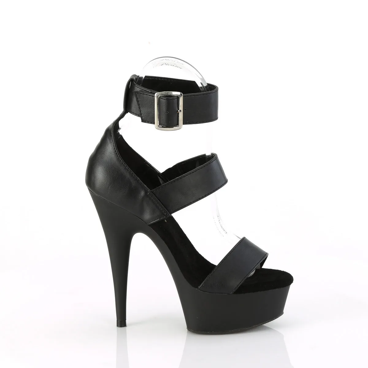 6 Inch Heel DELIGHT-629 Black Pu