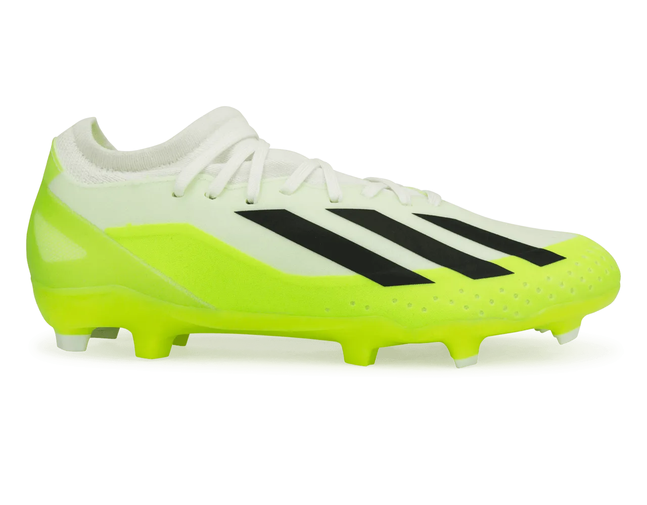 adidas Men's X Crazyfast.3 FG White/Lucid Lemon