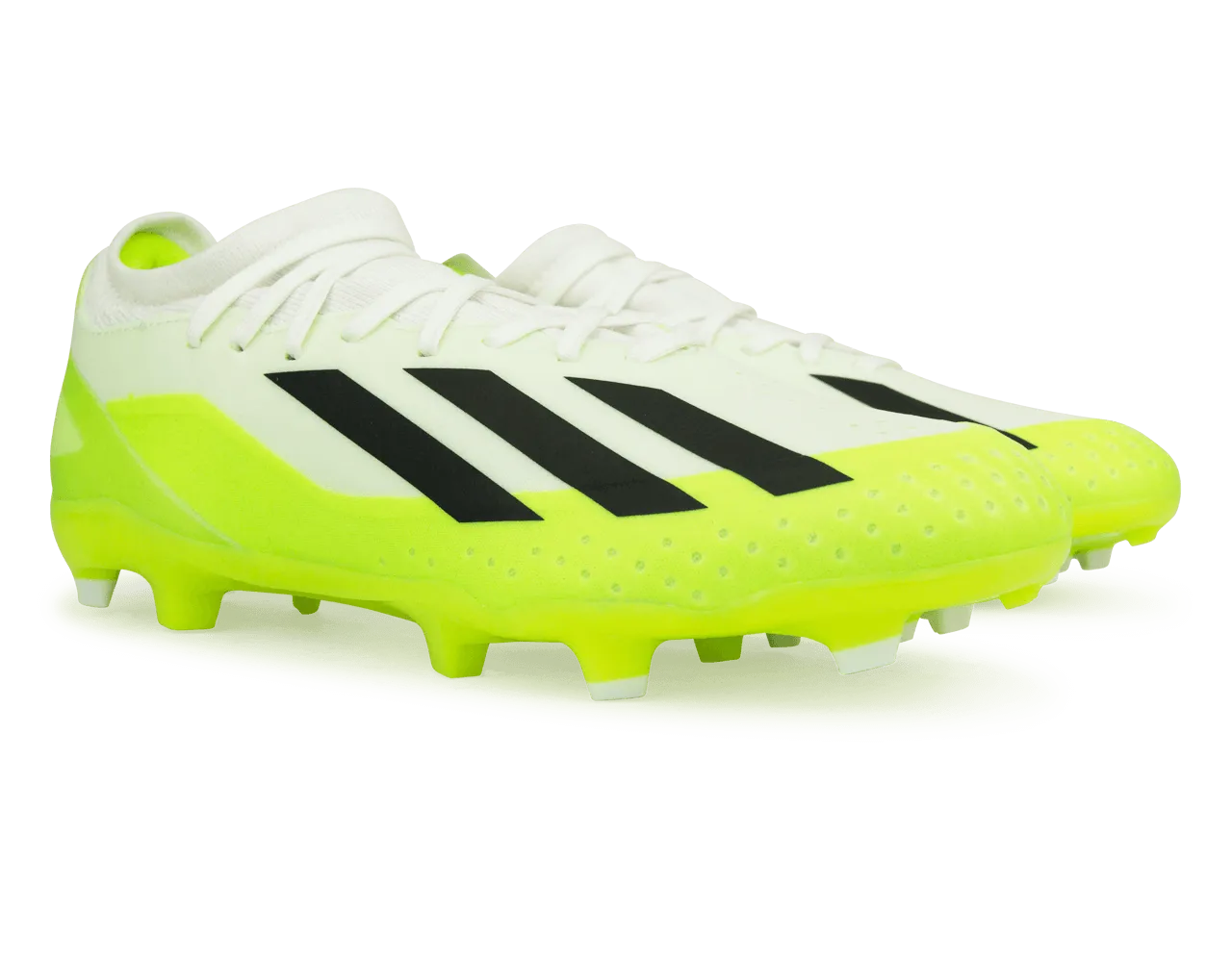 adidas Men's X Crazyfast.3 FG White/Lucid Lemon