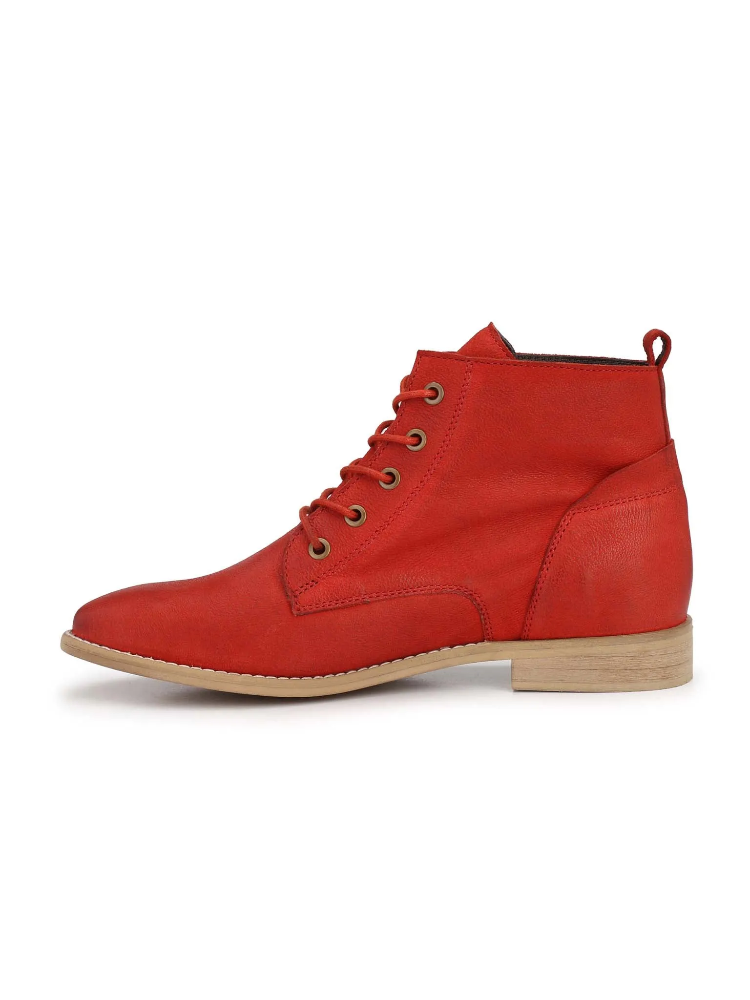 Alberto Torresi Flaming Red Women’S Ankle Boots