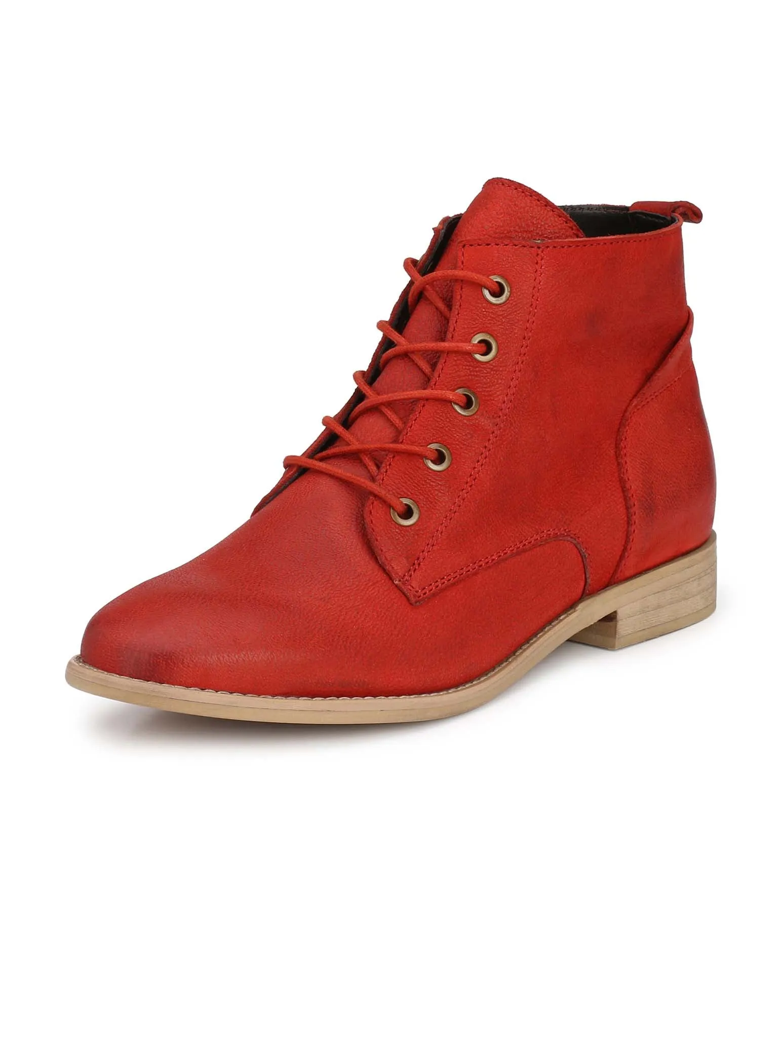 Alberto Torresi Flaming Red Women’S Ankle Boots