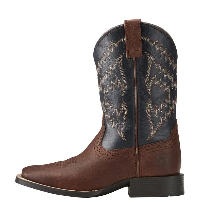 Ariat Boots Kids Tycoon Brazen Brown/ Arizona Sky