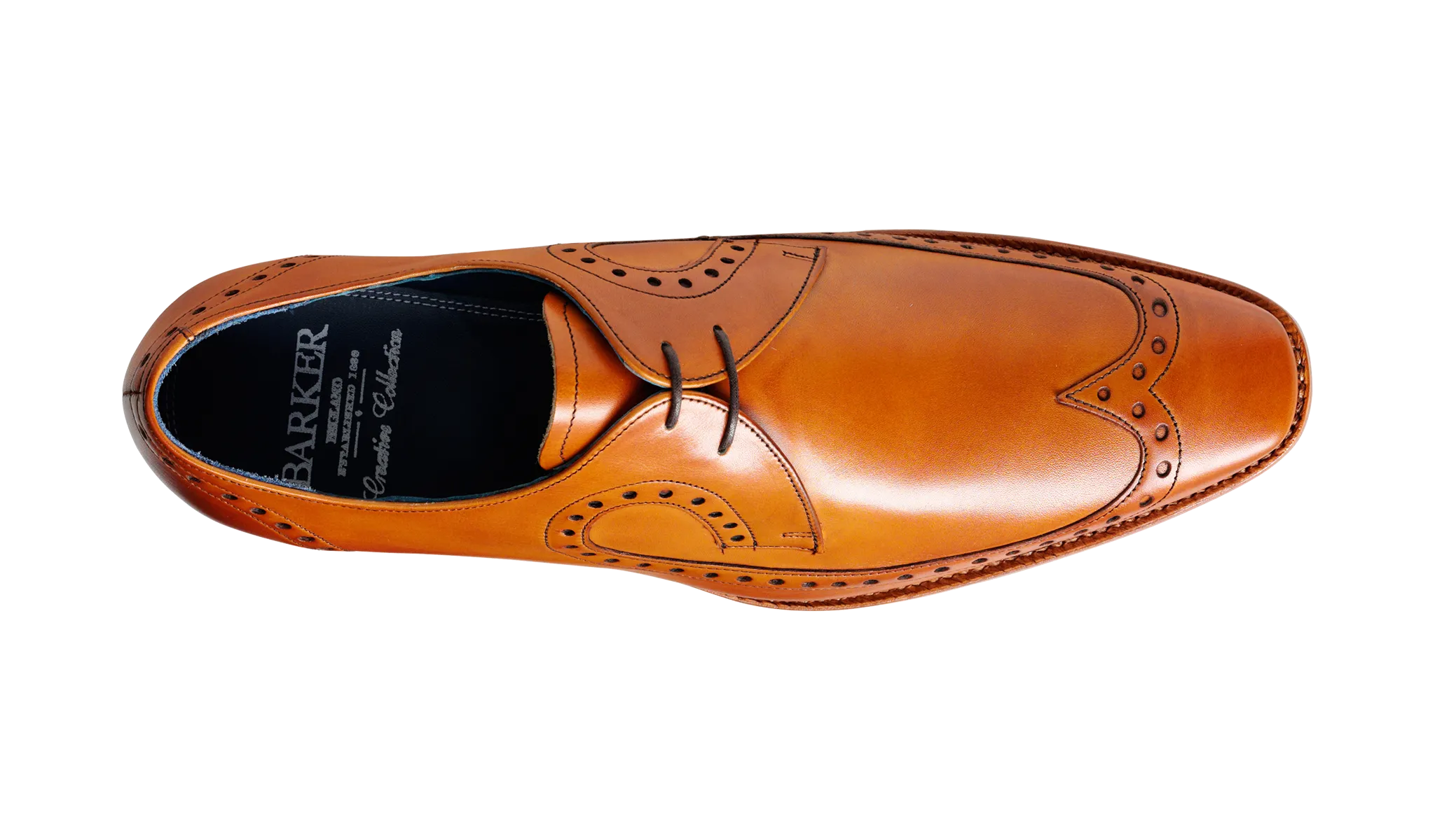 Barker Woody Long-wing  Brogue Derby - Cedar Calf