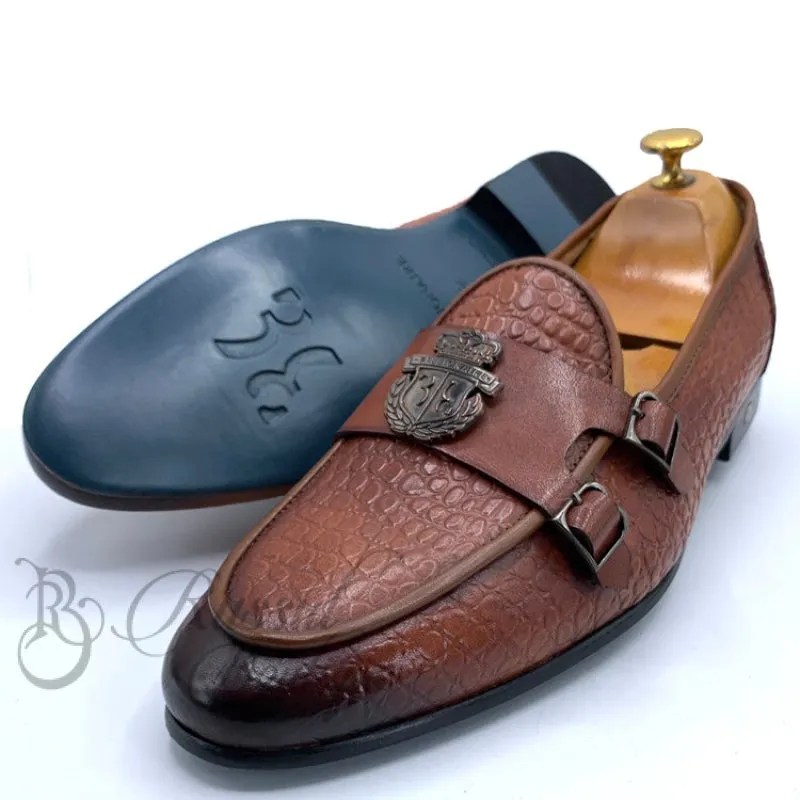 Billionaire leather doublestrap monk shoe | Brown