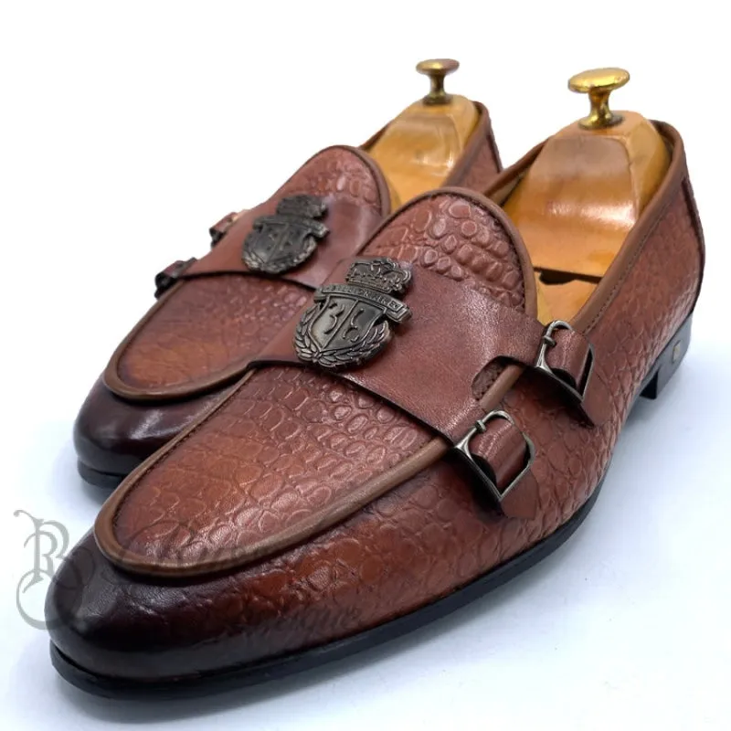 Billionaire leather doublestrap monk shoe | Brown