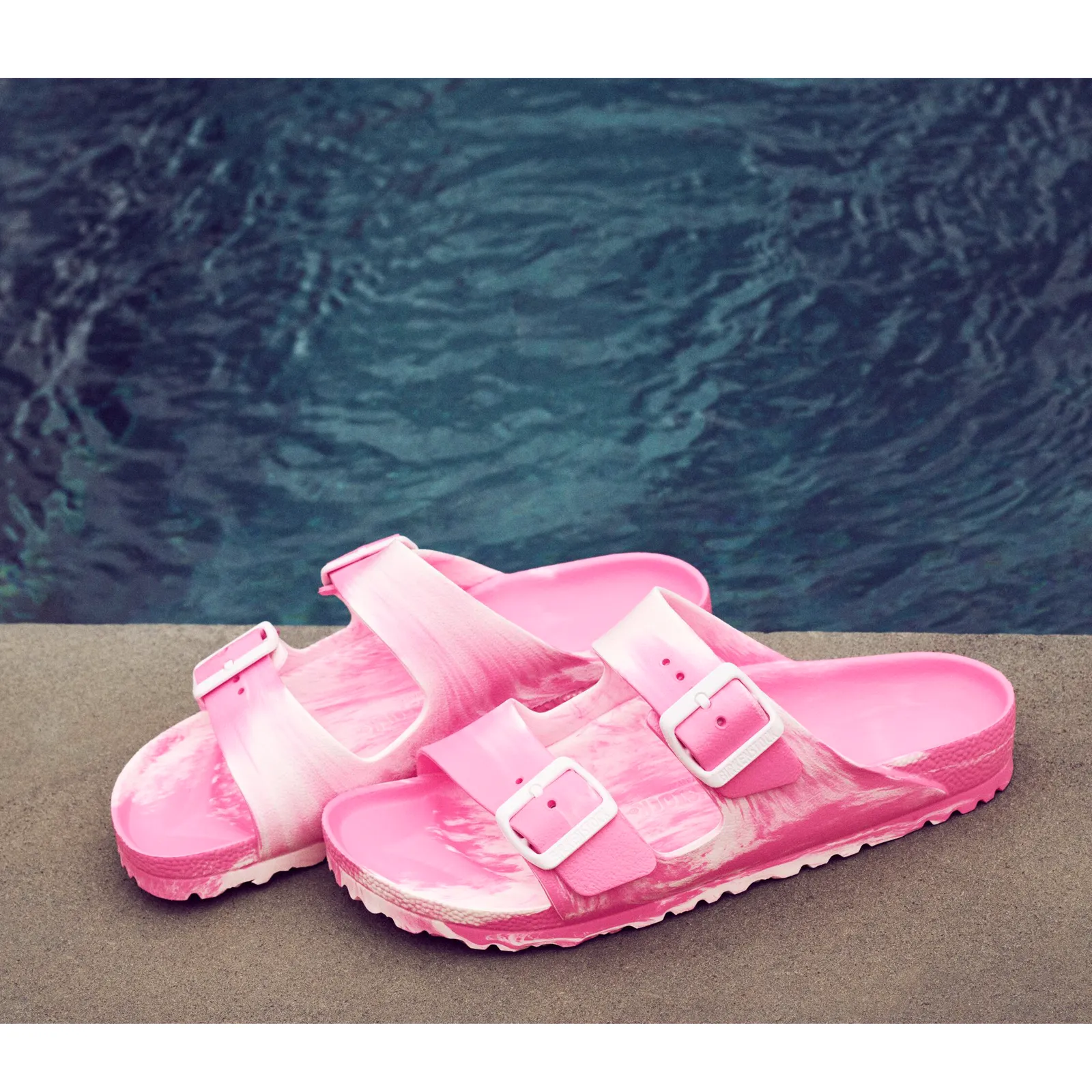 Birkenstock Arizona EVA Narrow Slide Sandal (Women) - Multi Pink