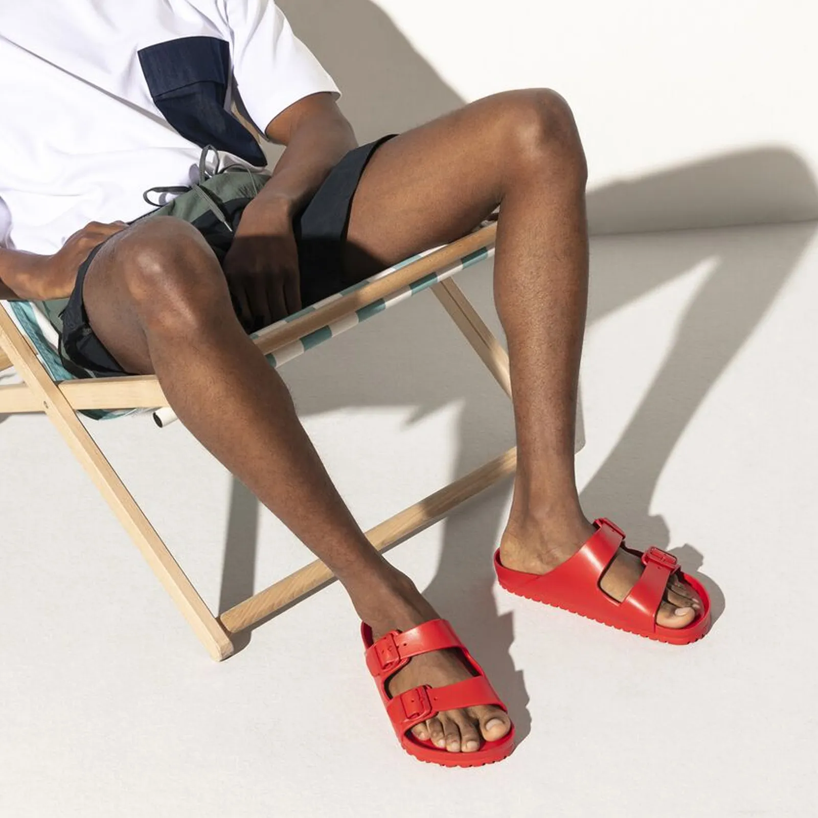 Birkenstock Arizona EVA Slide Sandal (Men) - Active Red