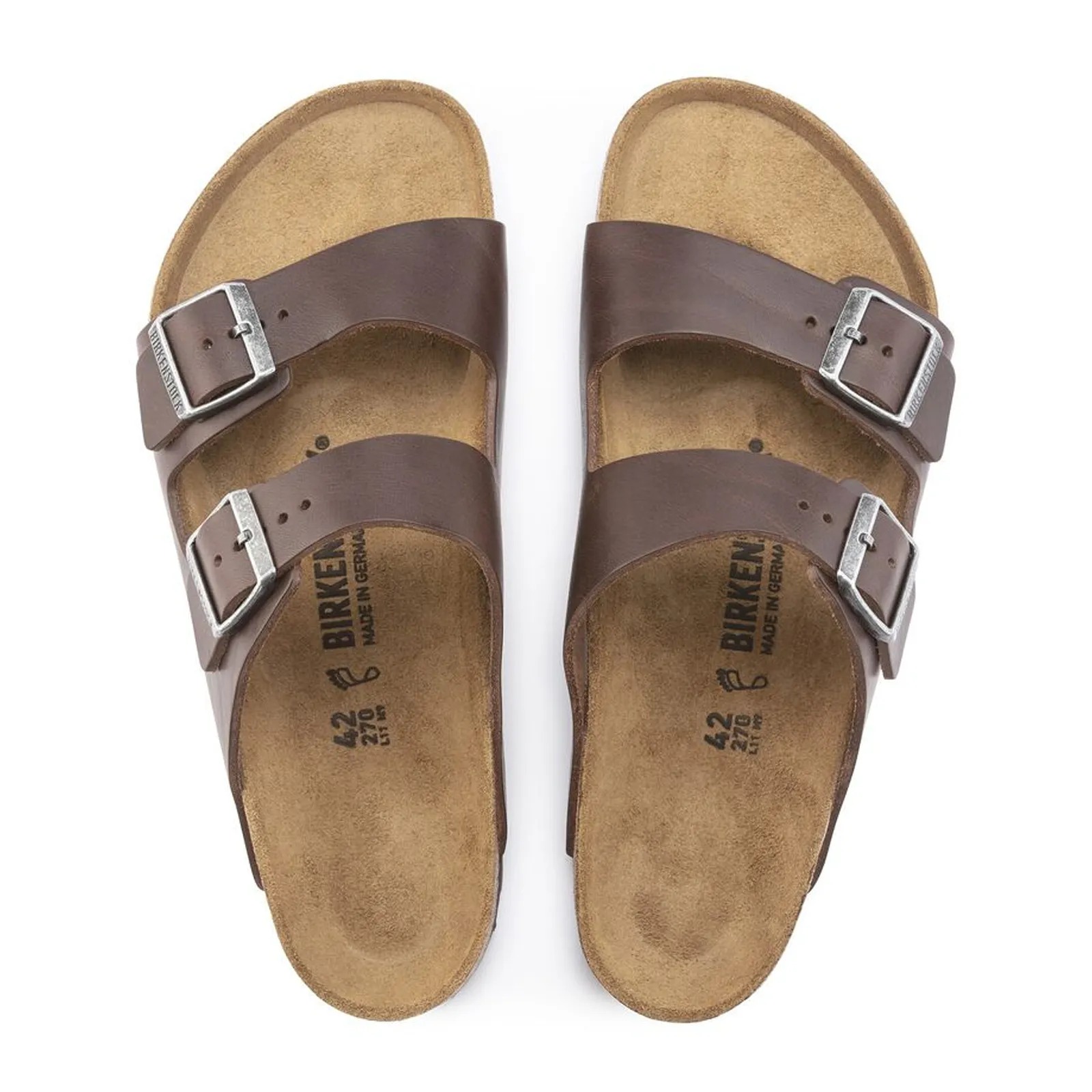 Birkenstock Arizona Grip Slide Sandal (Men) - Vintage Wood Roast Leather