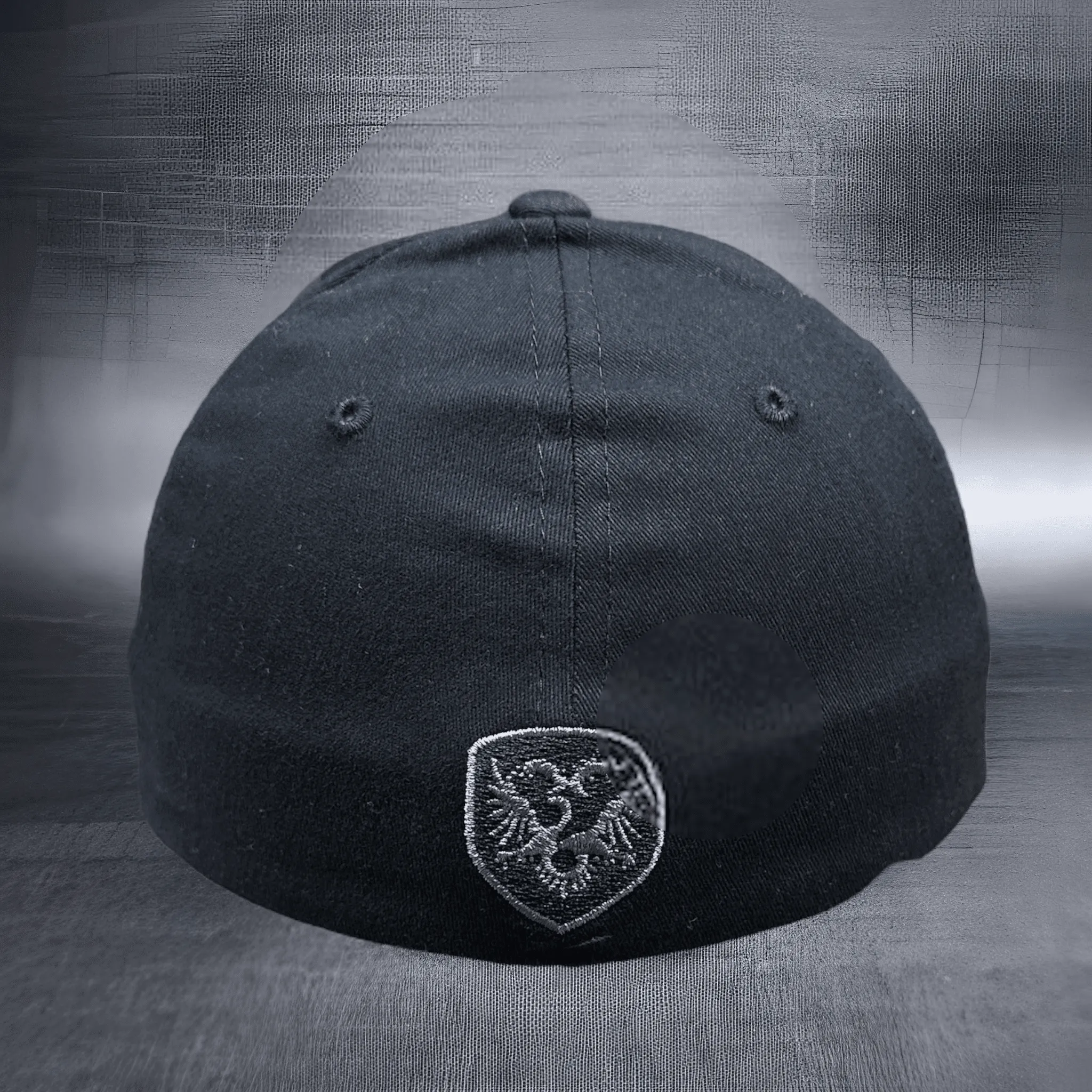 Black Crest Fitted Dilligaf Hat