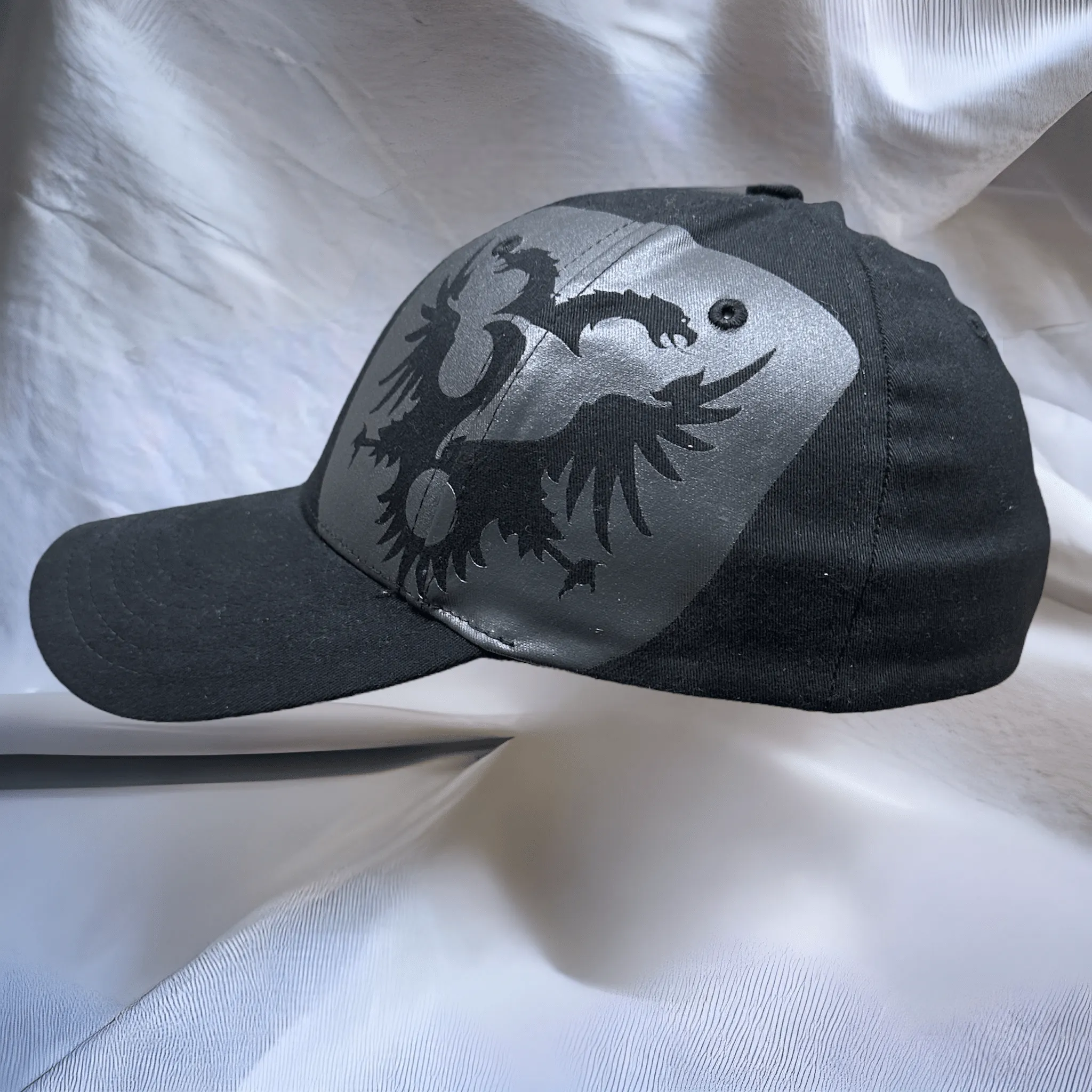 Black Crest Fitted Dilligaf Hat