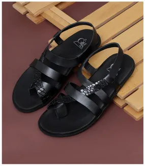 BM4986-BLACK-Men Sandal