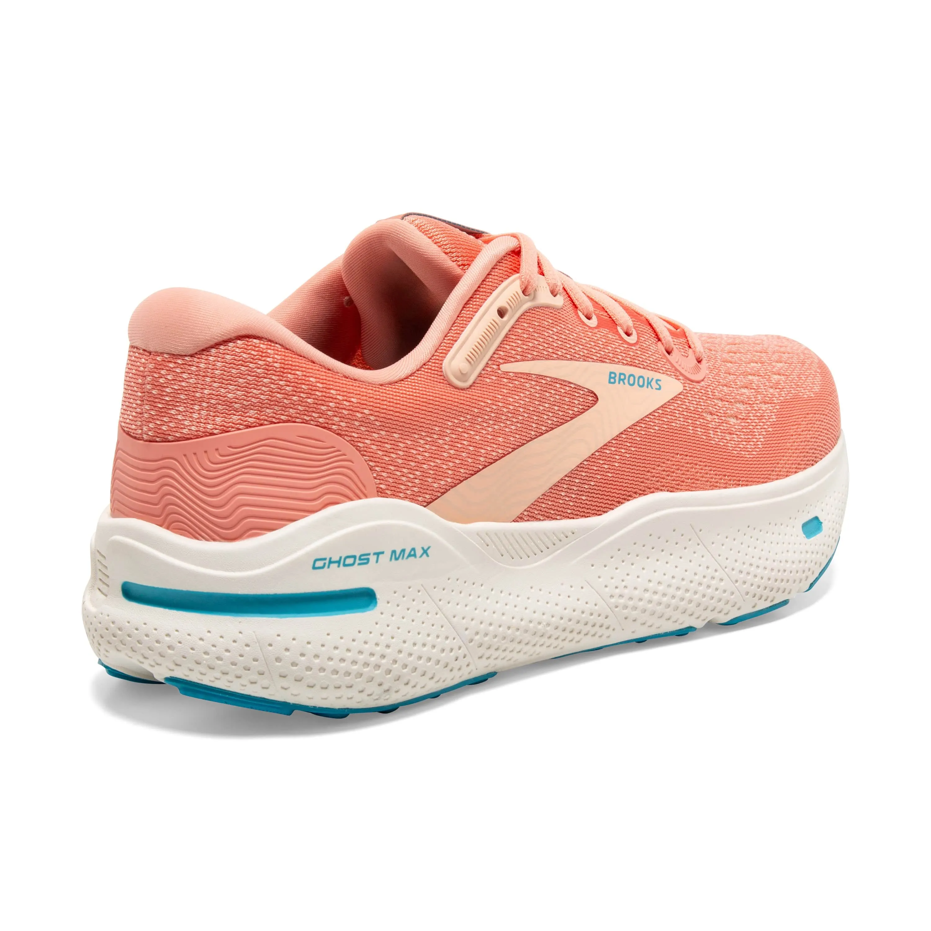 Brooks Ghost Max Women's Running Shoes SS24 Papaya/Apricot/Blue