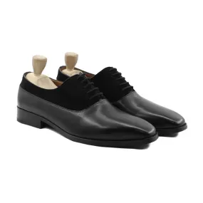 BRYANSK - FUSION BLACK CALF AND KID SUEDE OXFORD