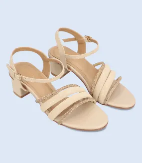 BW9362-NUDE-Women Sandal Heel