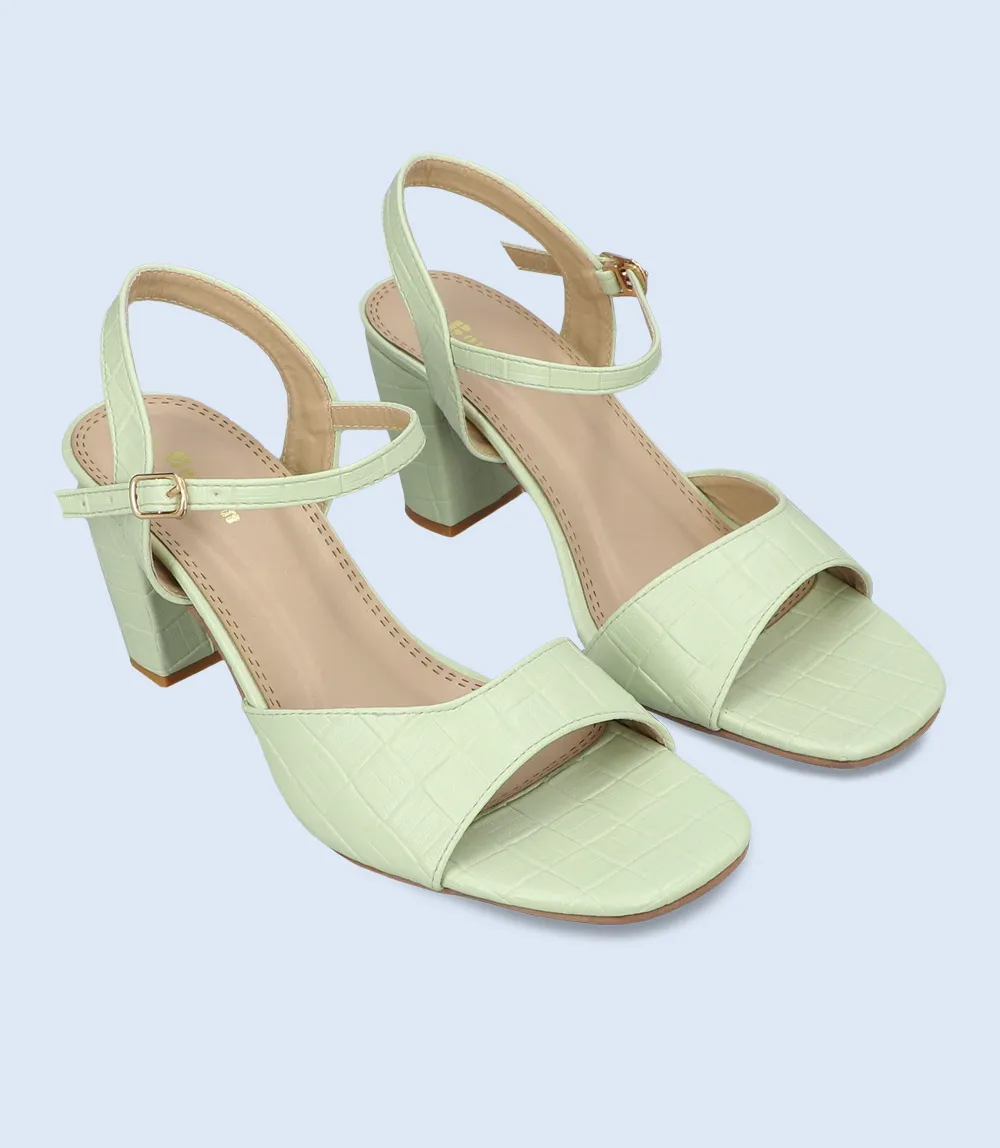 BW9365-MINT-Women Sandal Heel