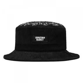 Corduroy Zodiac Bucket Hat (Black)