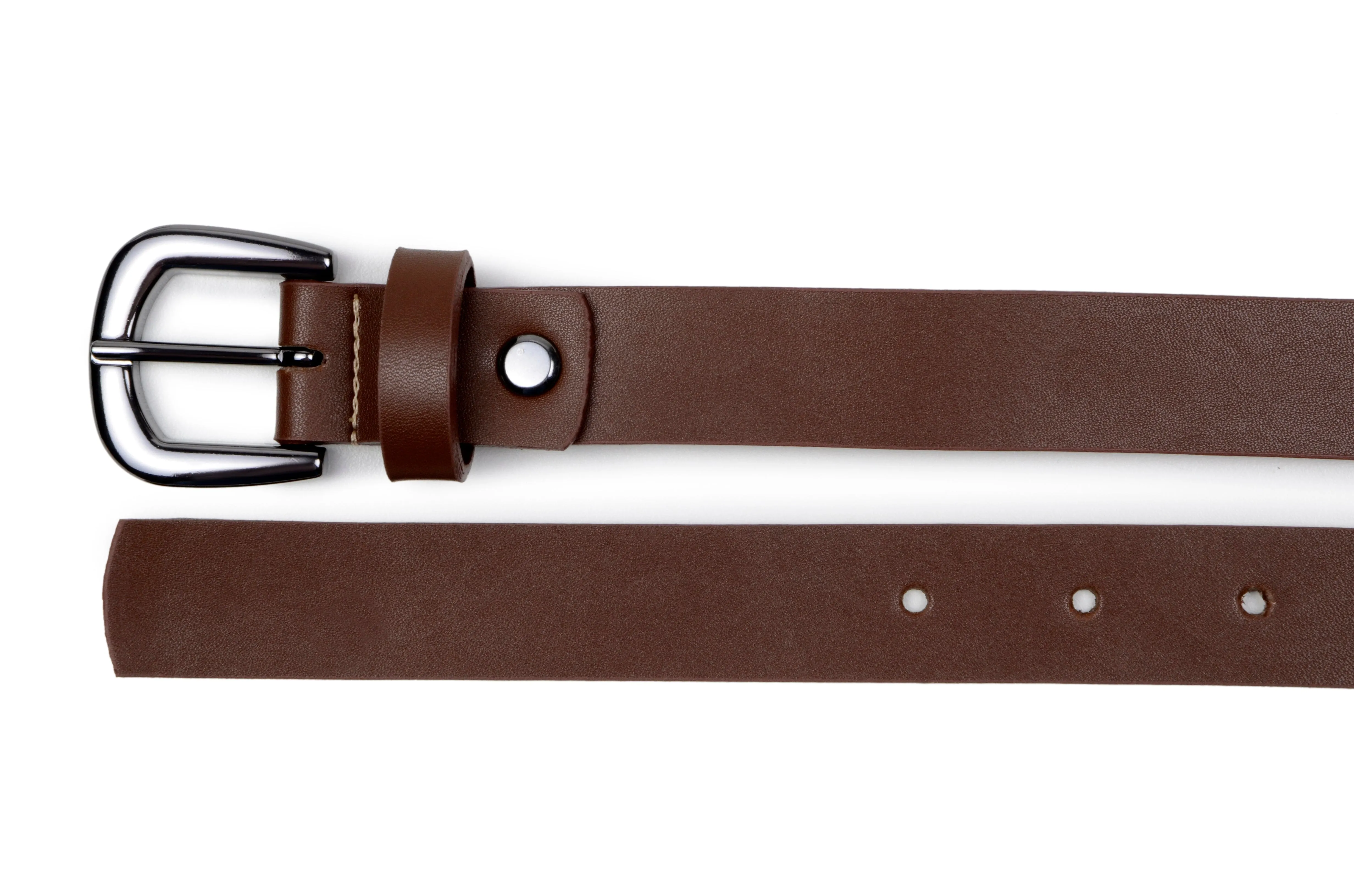 'Eliza' women's vegan leather belt Zette - cognac