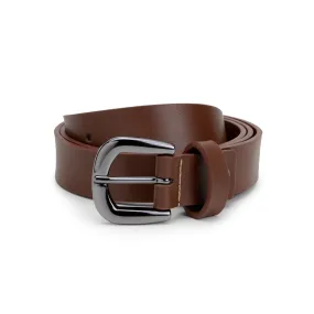 'Eliza' women's vegan leather belt Zette - cognac