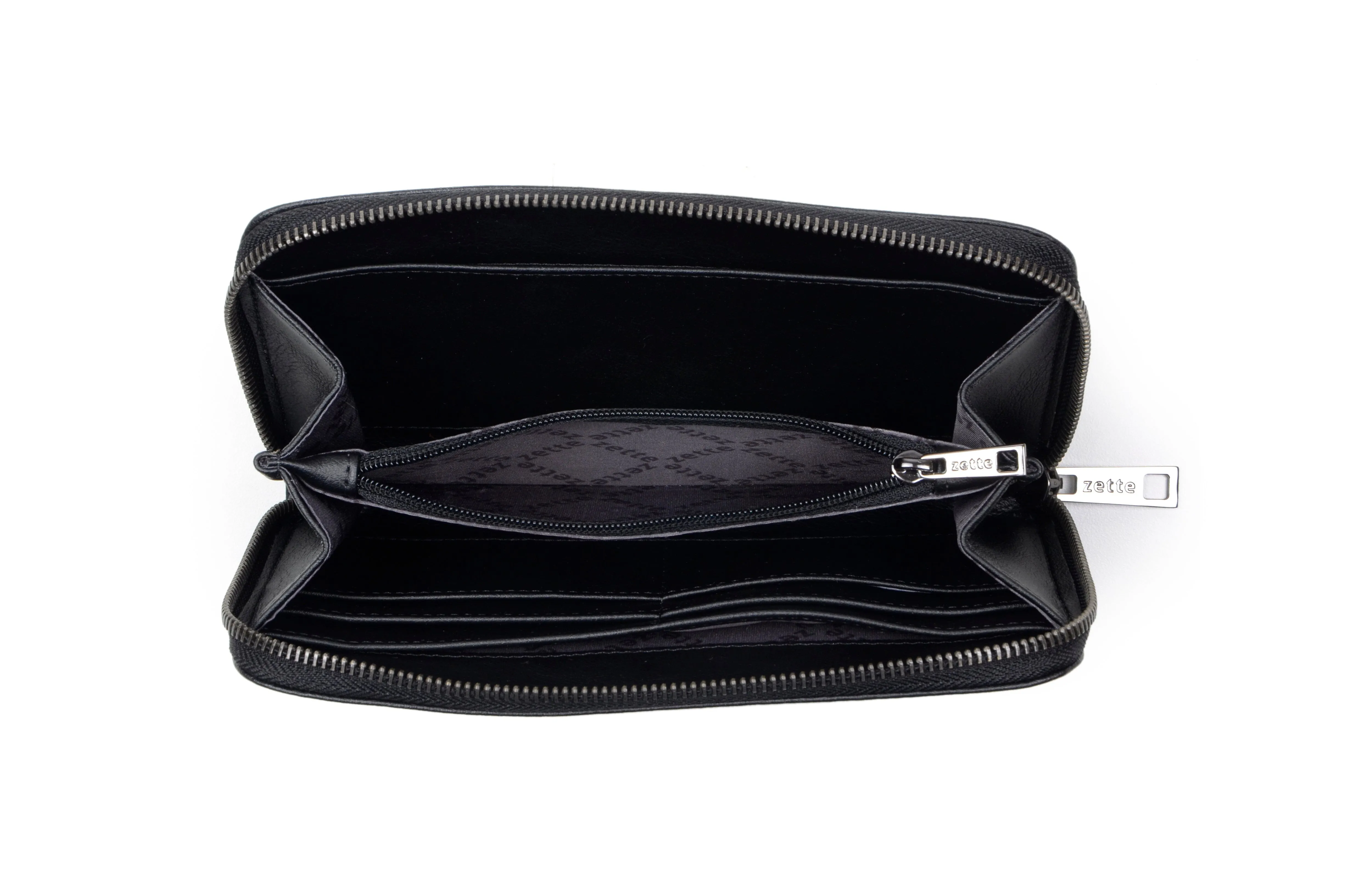 'Eve' women's vegan leather wallet Zette - black