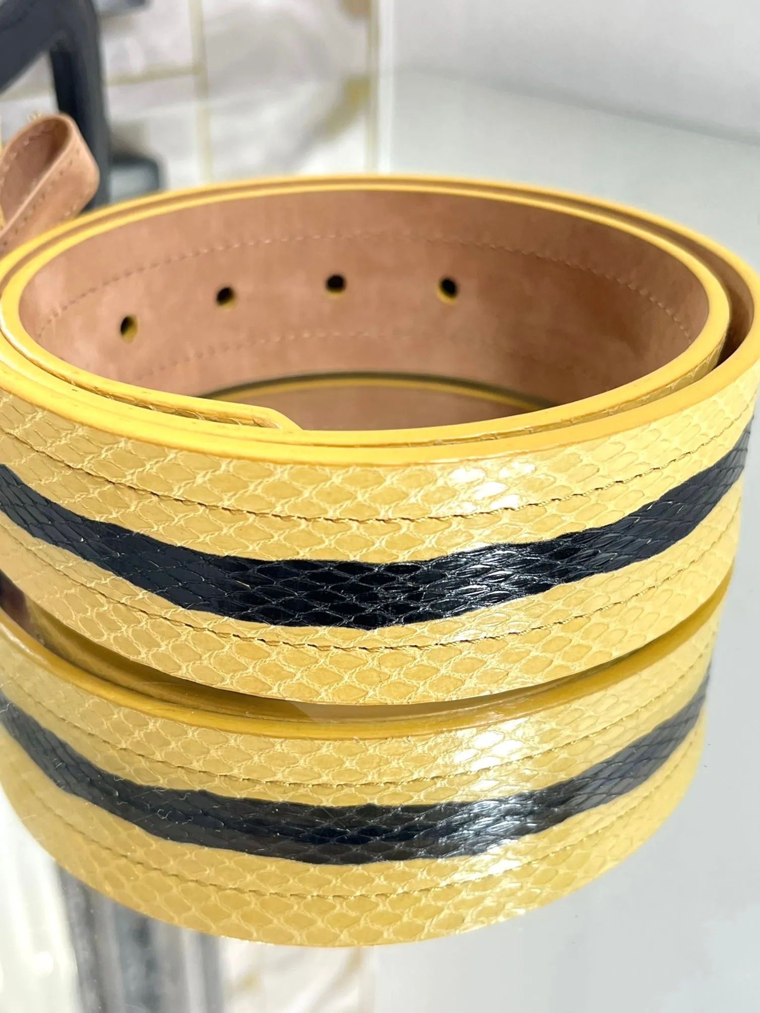 Fendi Python Skin Belt