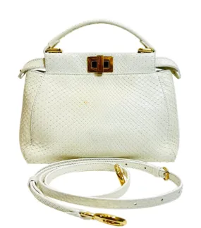 Fendi Python Skin Mini Peekaboo Bag