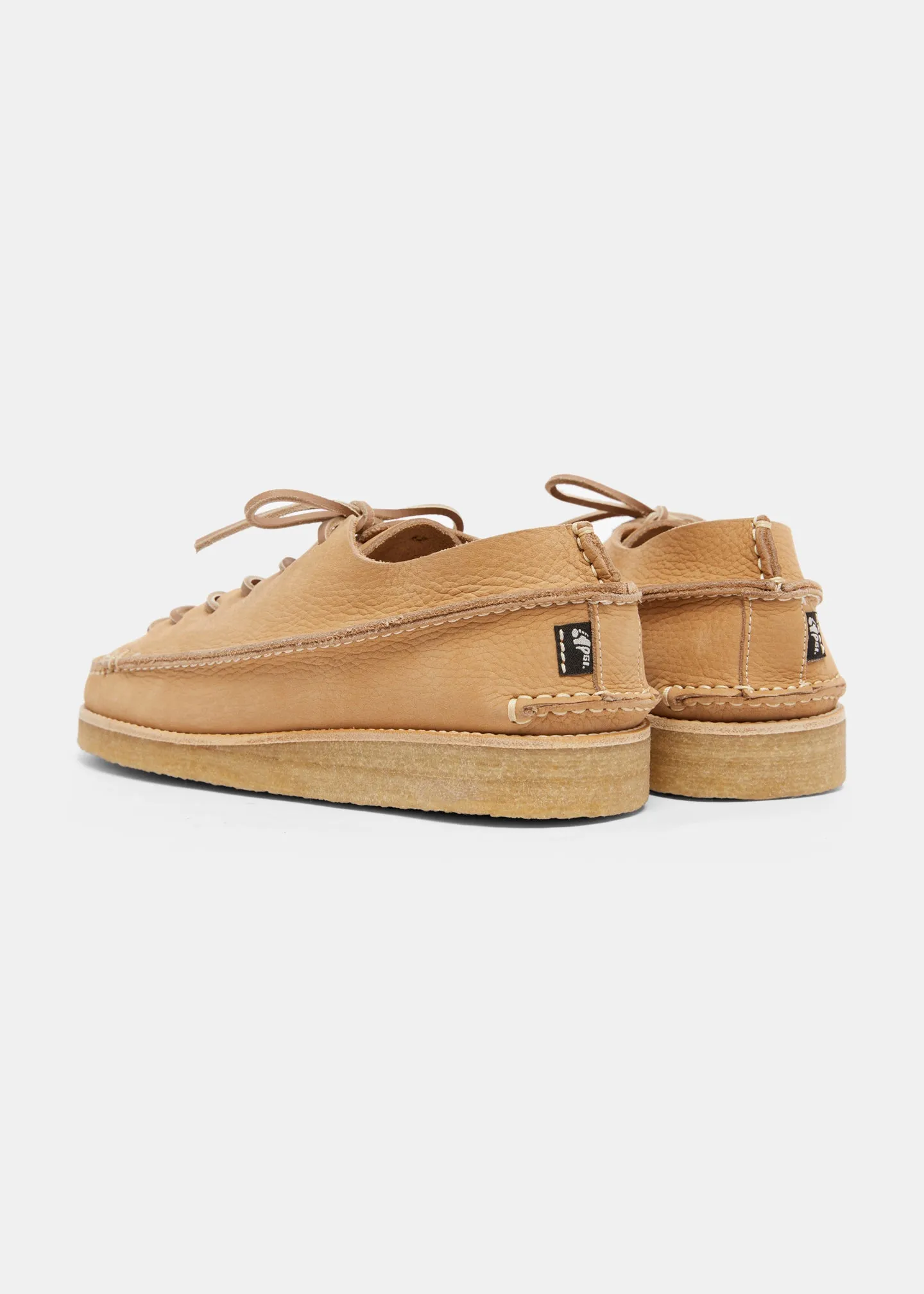 Finn Nubuck Lace Up Shoe On Crepe - Stone