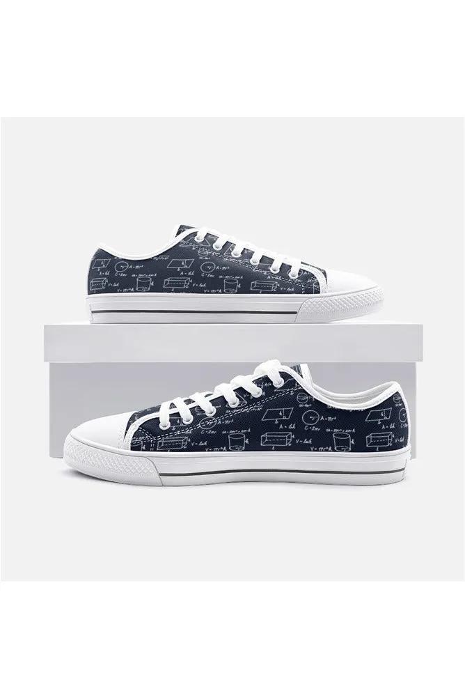 Geometric Math Unisex Low Top Canvas Shoes