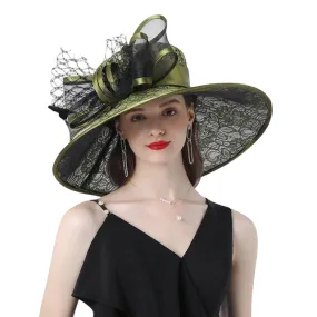 Hat Queen Santha (Green Olive)