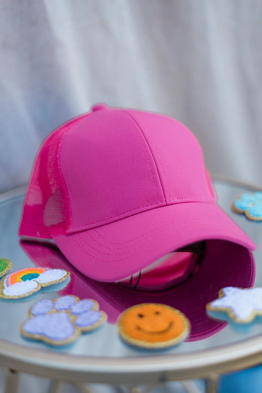 Hot Pink Basic Trucker Cap