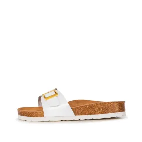 IVY WHITE CORK SANDAL