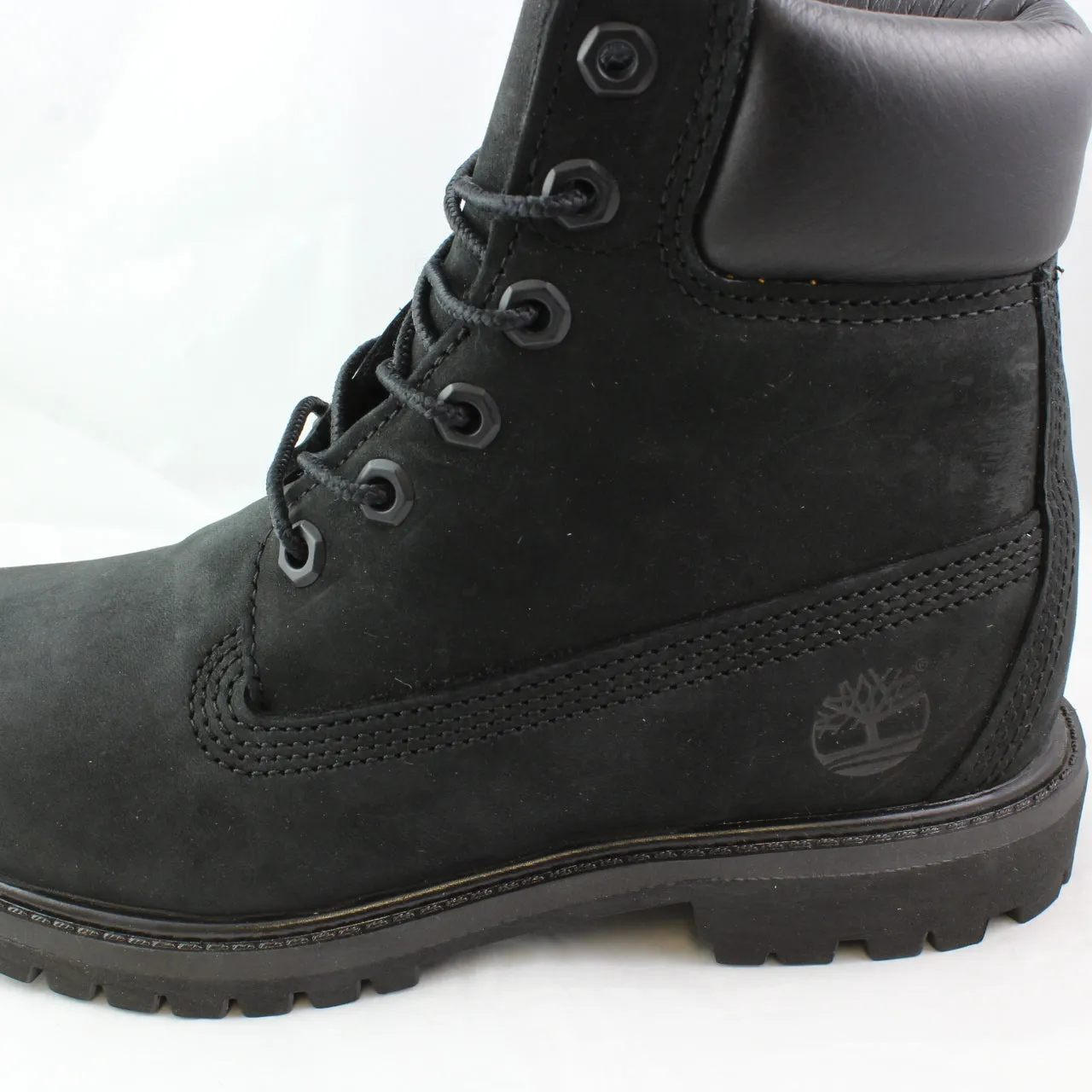 Kids Timberland Juniors 6 Premium Waterproof Boot Black Nubuck