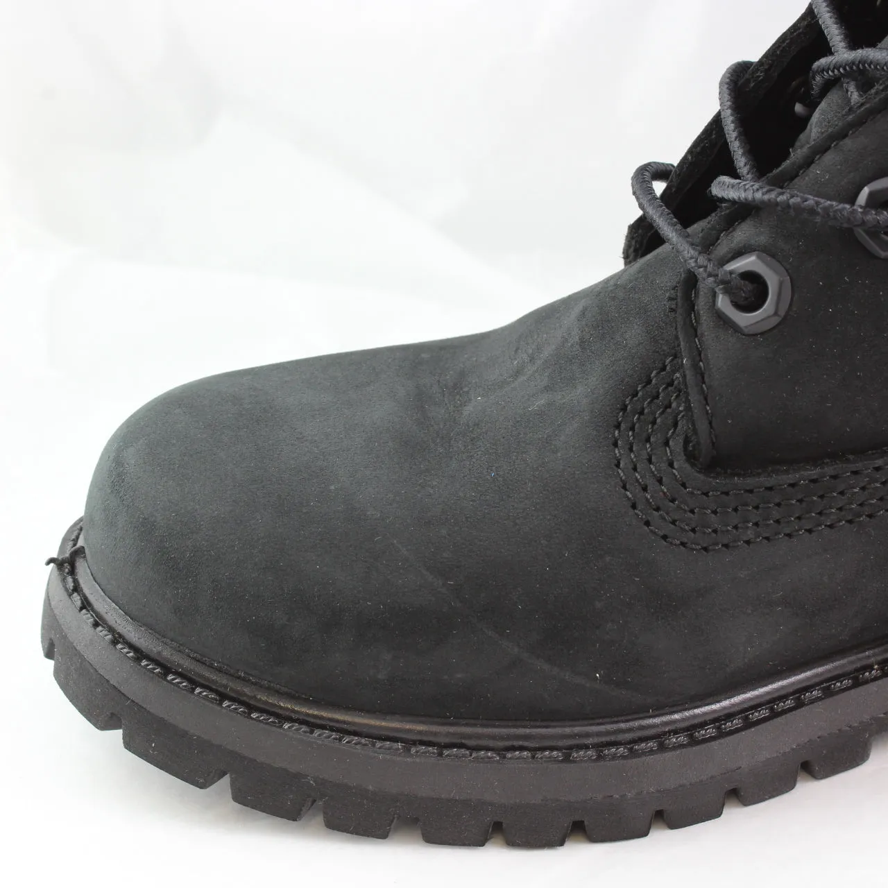 Kids Timberland Juniors 6 Premium Waterproof Boot Black Nubuck