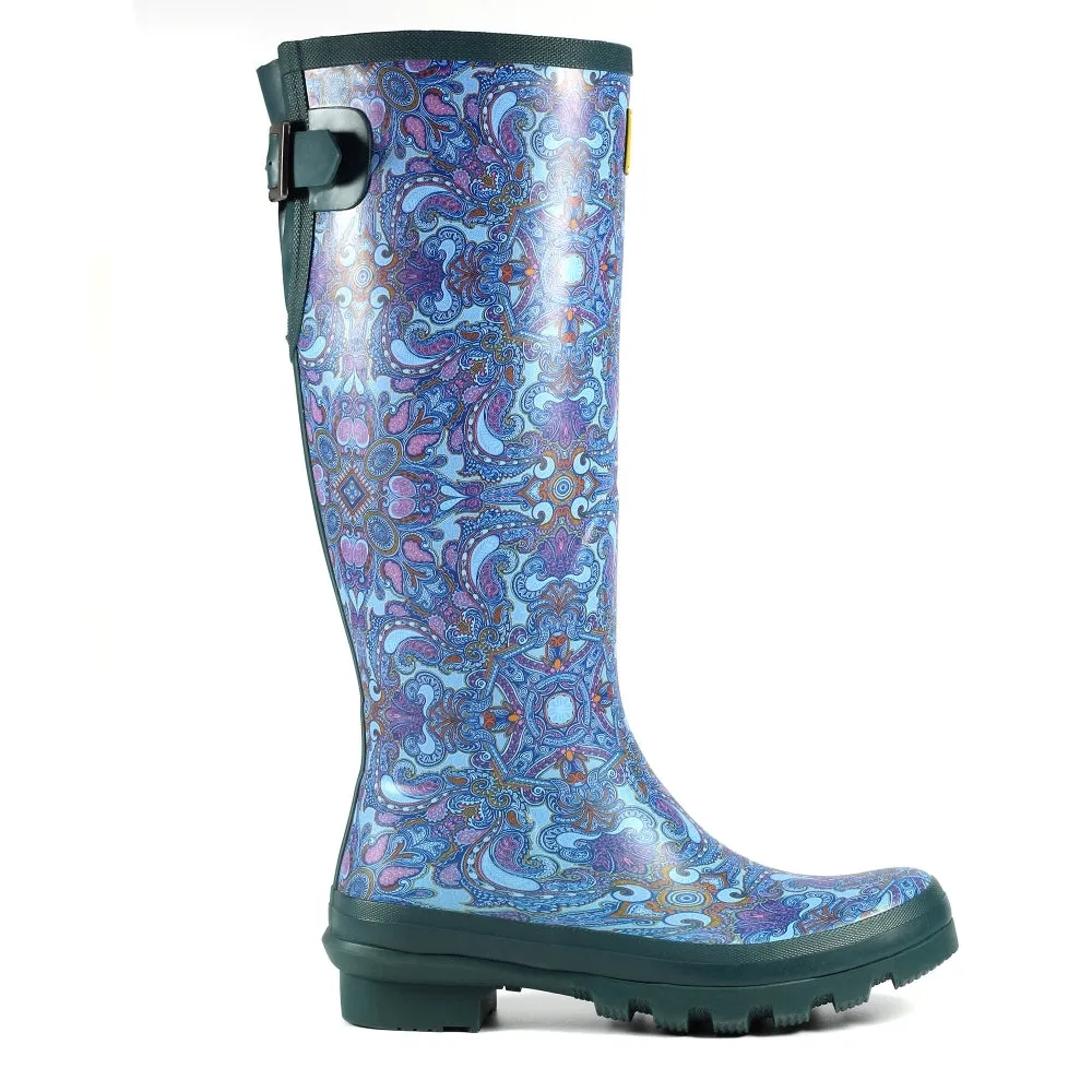 Ladies Laurence Llewelyn-Bowen Wellington Welly Paisley Multi Coloured 3 to 8 SALE