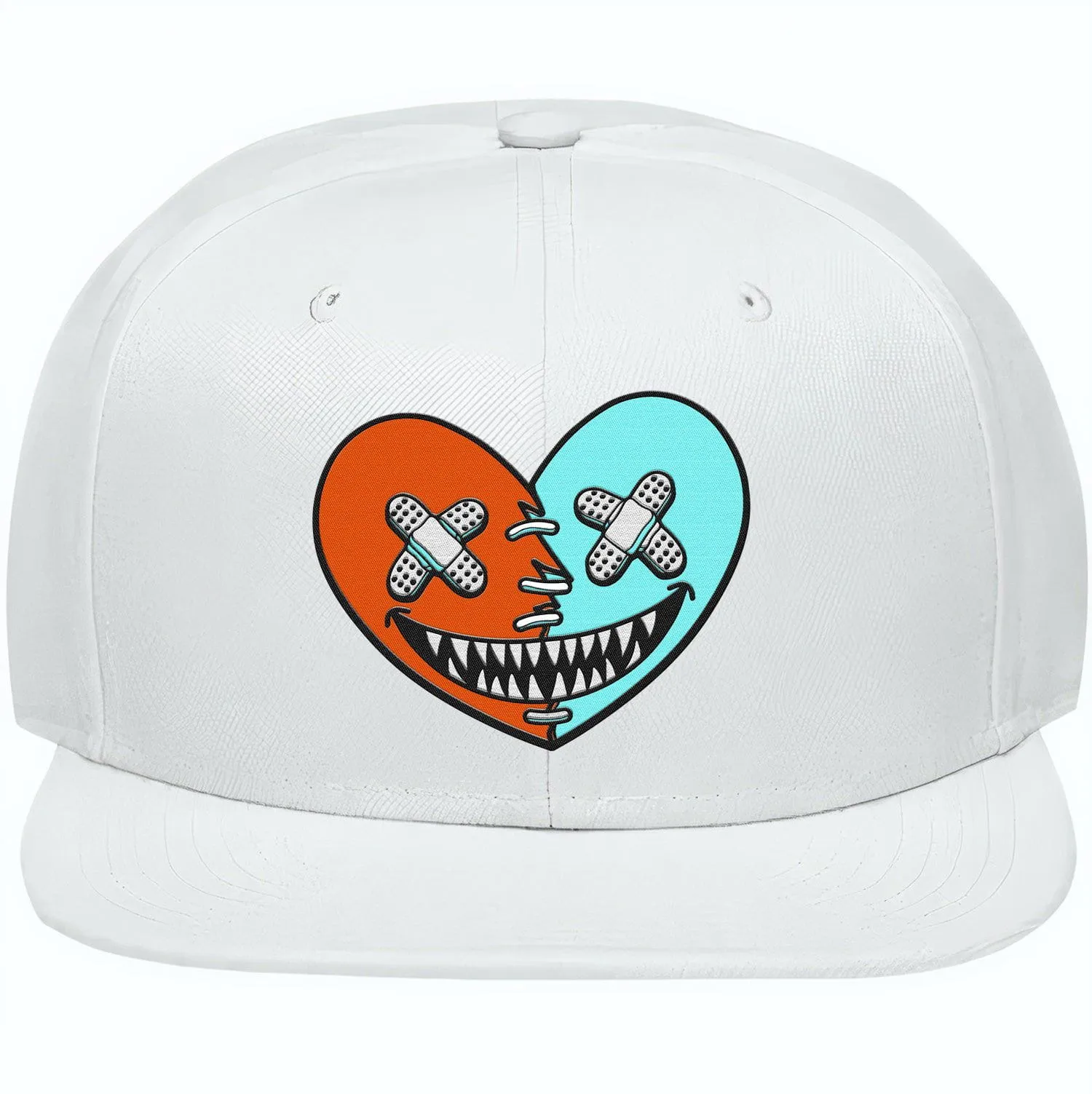 Miami Dolphins Dunks Snapback Hat to Match : MIAMI HEART BAWS