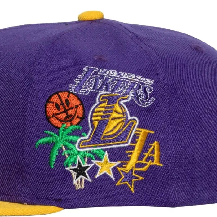 Mitchell & Ness Los Angeles Lakers Patch Overload Snapback