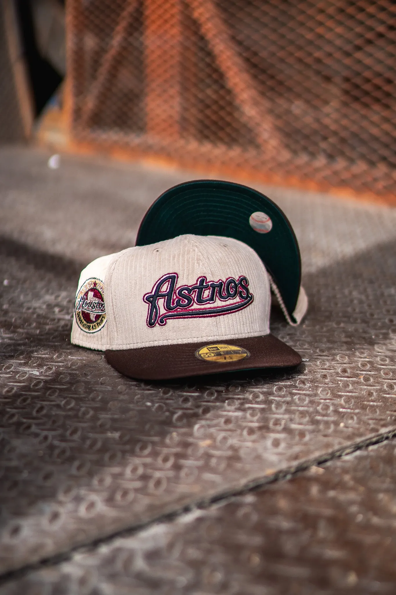 New Era Houston Astros 45th Anniversary Green UV (Corduroy Cream/Mocha)