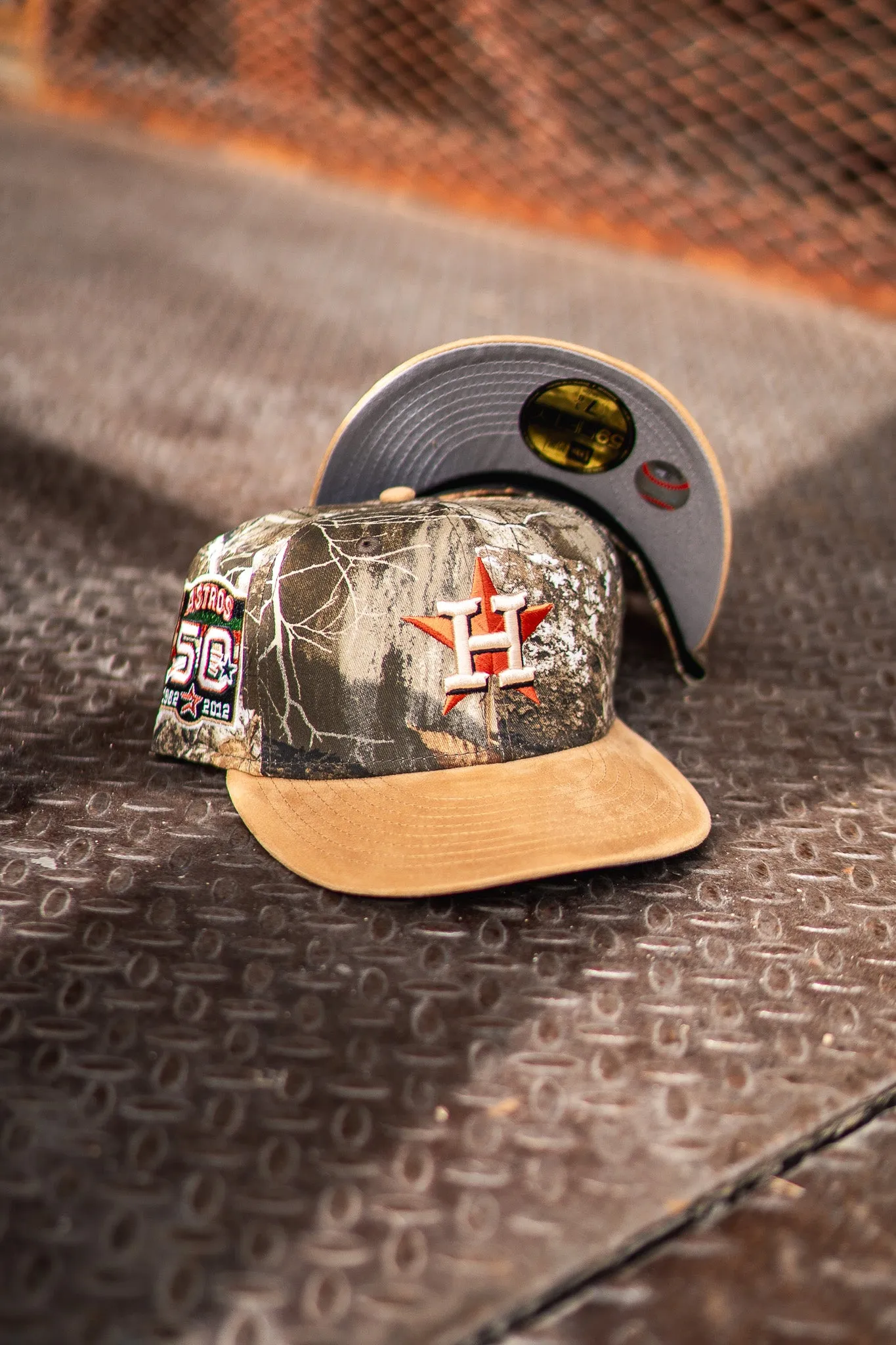 New Era Houston Astros 50th Anniversary Grey UV (Real Tree Camo/Khaki Suede)