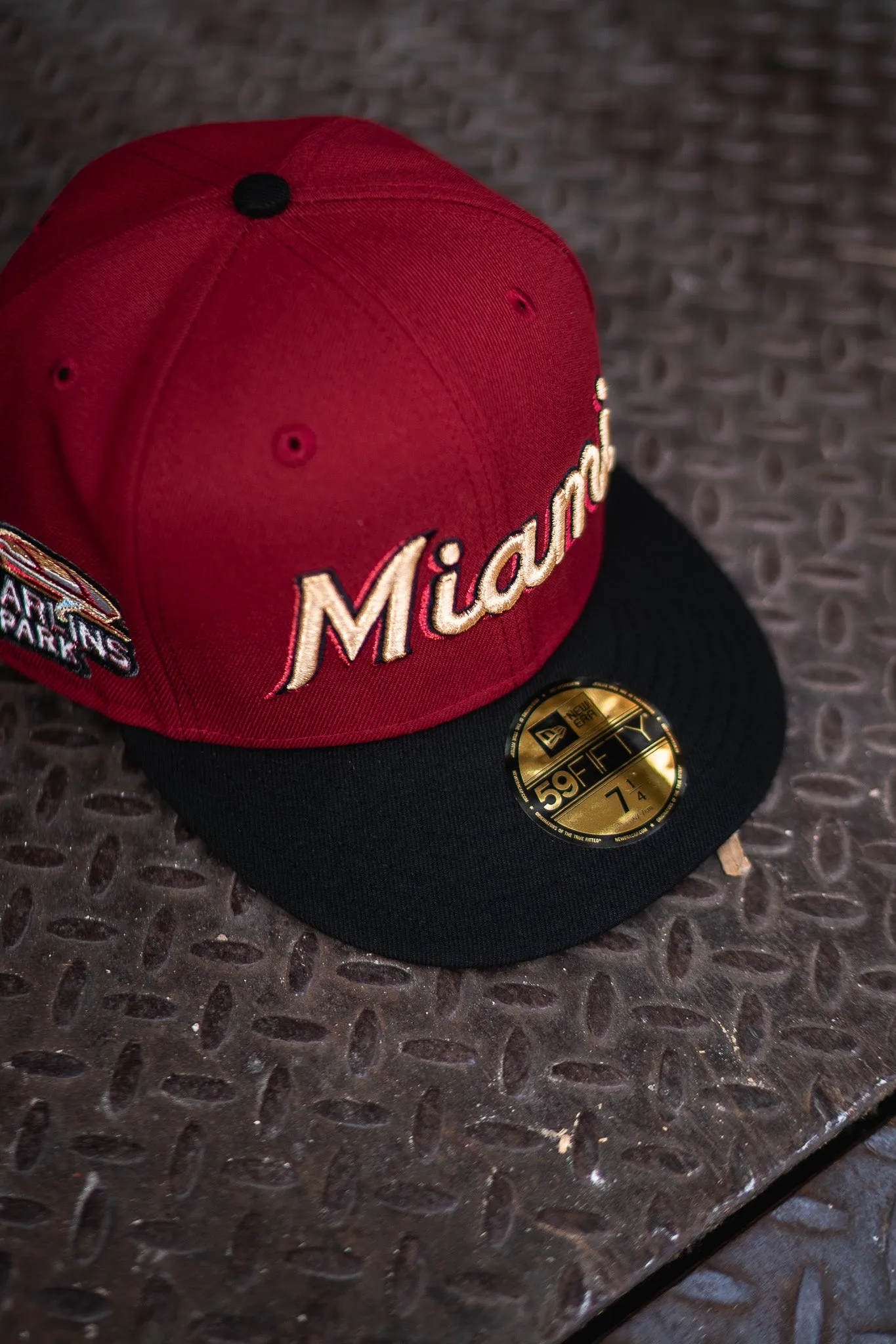 New Era Miami Marlins Marlins Park Green UV (Burgundy/Black)