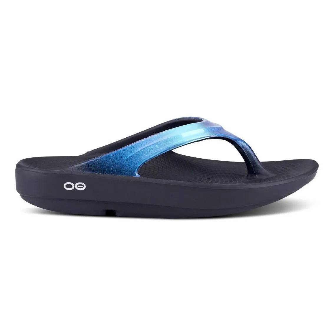 OOFOS Women's OOlala Luxe Black/Atlantis