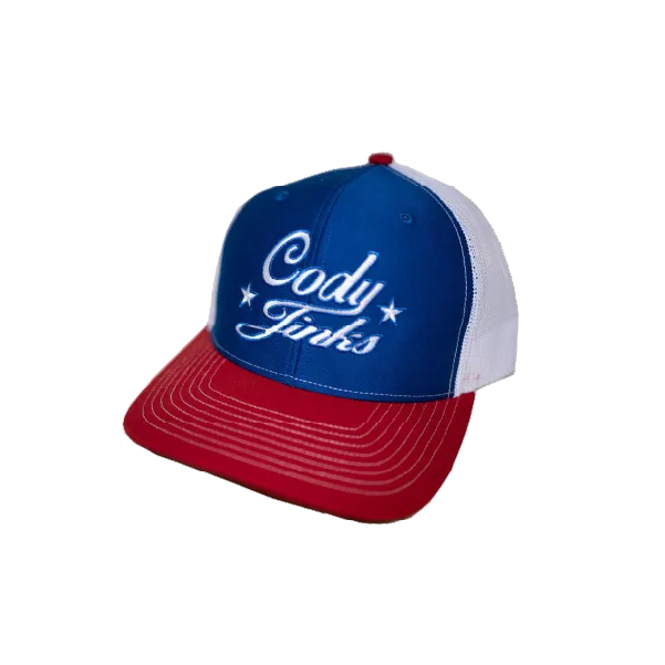 Red, White, & Blue Cody Jinks Script Hat