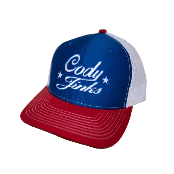 Red, White, & Blue Cody Jinks Script Hat