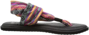 Sanuk Yoga Sling 2 Prints Magenta / Multi Tribal Stripe Sandals - Women's