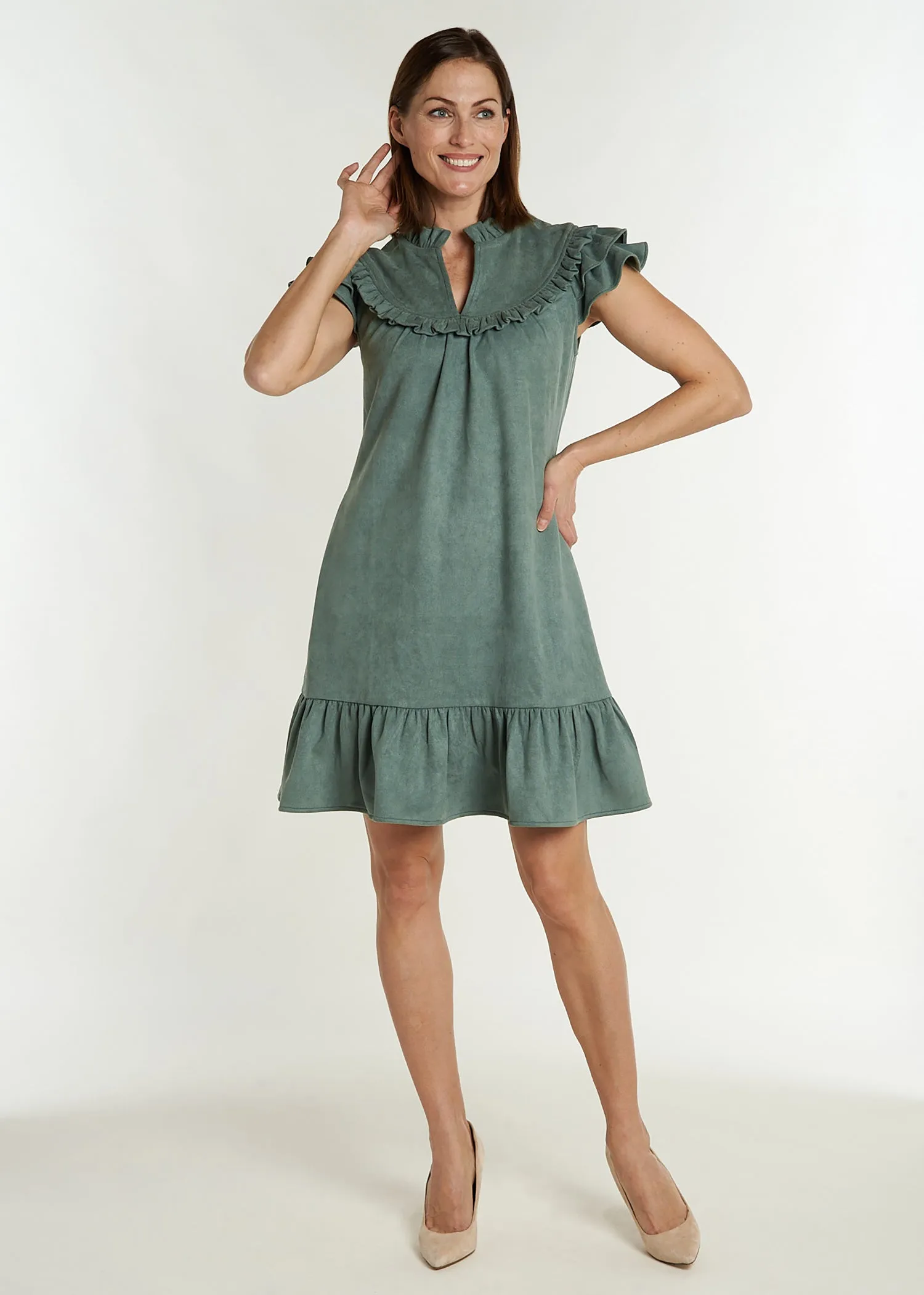 Silla Dress - Hunter Green