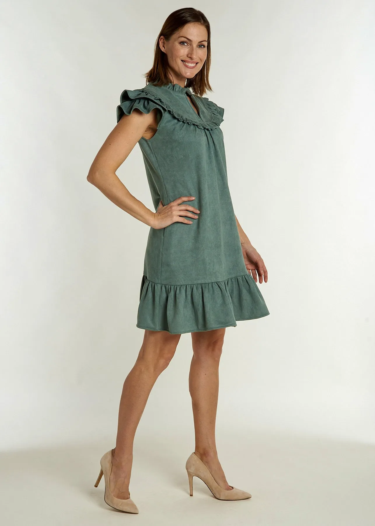 Silla Dress - Hunter Green