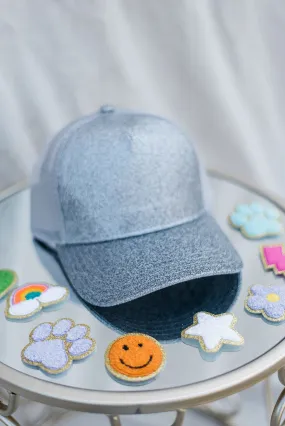 Silver Glitter Trucker Cap