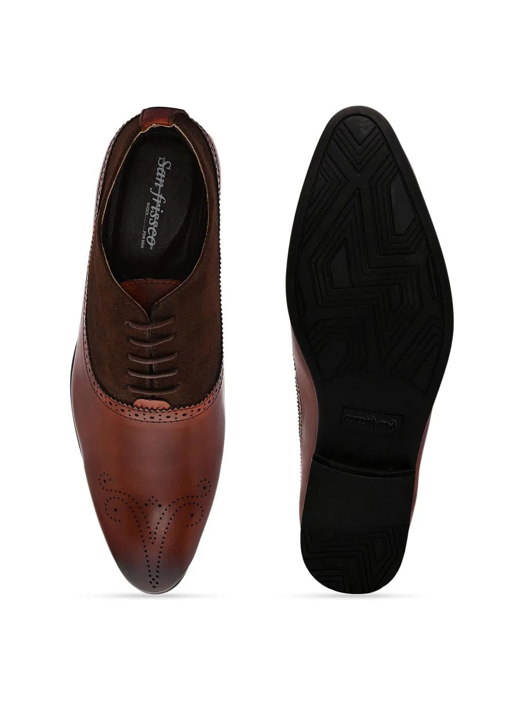 Stocks Brown Formal Oxford Shoes