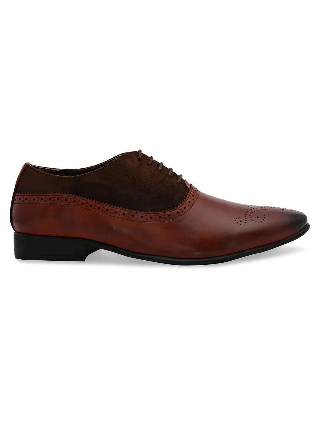 Stocks Brown Formal Oxford Shoes