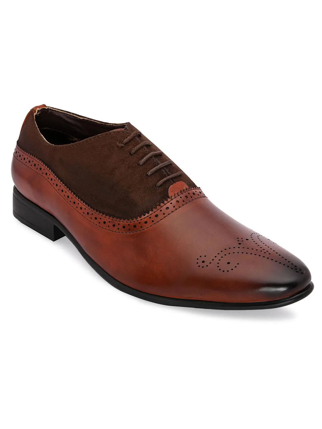 Stocks Brown Formal Oxford Shoes